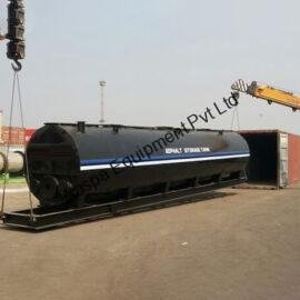 Bitumen heating and storage tank